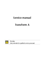 Barco TransForm A Service Manual preview