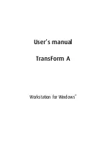 Предварительный просмотр 1 страницы Barco TransForm A User Manual