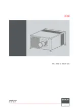 Preview for 1 page of Barco UDX 4K22 Installation Manual