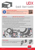 Preview for 1 page of Barco UDX R9008600 Quick Start Manual