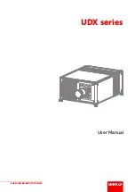 Barco UDX Series User Manual предпросмотр