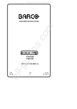 Barco Vision 708 Installation Manual preview