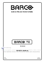 Preview for 4 page of Barco Vision 708 Owner'S Manual