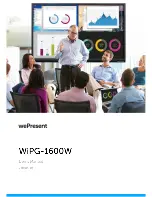 Barco wePresent WiPG-1600W User Manual preview