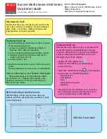 Preview for 1 page of Barco XHD-400 Quick Start Manual