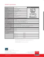 Preview for 4 page of Barco XLM H25 Specfications