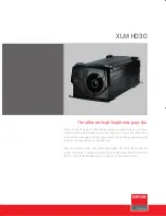 Preview for 1 page of Barco XLM HD30 Brochure & Specs