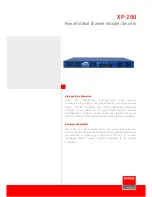 Preview for 1 page of Barco XP­200 Specification