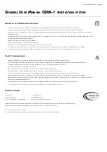 Предварительный просмотр 2 страницы Barcol-Air CERA-1 General User Manual