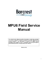 Barcrest MPU6 Field Service Manual preview