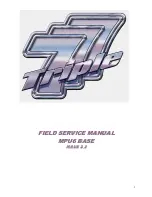 Barcrest Triple 7 MPU6 Field Service Manual предпросмотр