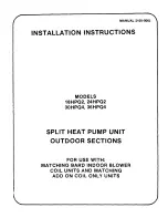 Preview for 1 page of Bard 18HPQ2 Installation Instructions Manual