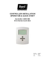 Preview for 1 page of Bard ECU Series Installation Operation & Quick Start