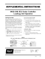 Bard ECU Series Supplemental Instructions предпросмотр