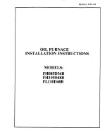 Preview for 1 page of Bard FH085D36B Installation Instructions Manual