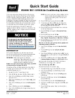 Bard FUSION-TEC/LV1000 Quick Start Manual preview