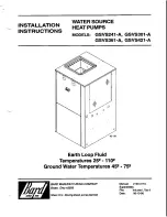 Bard GSVS241-A Installation Instructions Manual preview