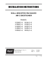 Bard H24A2-A Manual preview