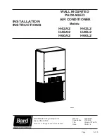 Preview for 1 page of Bard H42A2 Installation Instructions Manual