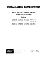 Preview for 1 page of Bard K36A2-A Installation Instructions Manual