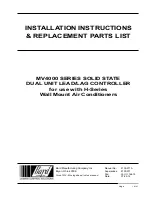 Bard MV4000 SERIES Installation & Parts Manual preview