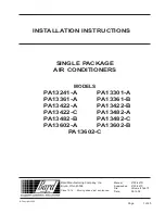 Предварительный просмотр 1 страницы Bard PA13241-A Installation Instructions Manual