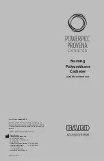 Bard PowerPICC Provena Manual preview