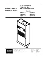 Bard Q-TEC Q24A2 Installation Instructions Manual предпросмотр