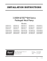 Bard Q-TEC QH Series Installation Instructions Manual preview