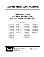 Preview for 1 page of Bard T30S1-B Installation Instructions Manual