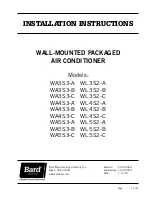 Preview for 1 page of Bard THE WALL-MOUNT WA3S3-A Installation Instructions Manual