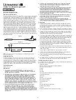 Preview for 12 page of Bard Ultraverse 035 Instructions For Use Manual