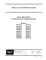 Bard W17A2 Installation Instructions Manual preview