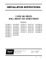 Предварительный просмотр 25 страницы Bard W18AB-A Series Installation Instructions Manual