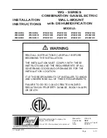 Bard W24G1DA Installation Instructions Manual preview