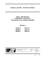 Bard W3RV1 Installation Instructions Manual preview