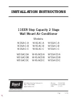 Preview for 1 page of Bard W3SAC-A Installation Instructions Manual