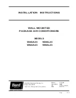 Preview for 1 page of Bard W48A23 Installation Instructions Manual