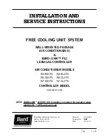 Preview for 1 page of Bard W48A2PQ Installation And Service Instructions Manual