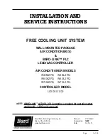 Bard W48A2PQ Installation And Service Instructions Manual preview