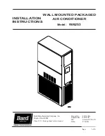 Preview for 1 page of Bard WA253 Series Installation Instructions Manual