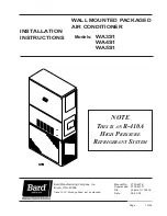 Bard WA3S1 Installation Instructions Manual preview