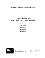 Bard WA4842 Installation Instructions Manual preview