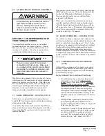 Preview for 5 page of Bard WG-Series User'S Information Manual