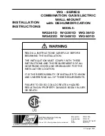 Bard WG241D Installation Instructions Manual preview