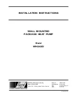 Bard WH242D Installation Instructions Manual preview