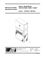 Preview for 1 page of Bard WH301 Installation Instructions Manual