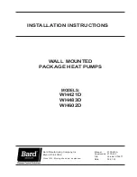 Bard WH421D Series Installation Instructions Manual preview