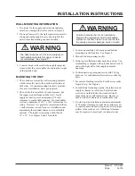 Preview for 9 page of Bard WH612 Installation Instructions Manual