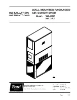 Bard WL302 Installation Instructions Manual preview